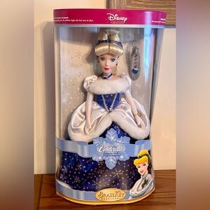 Disney Snowflake Cinderella Porcelain Keepsake Doll, 14”